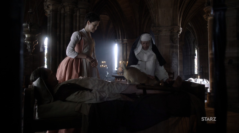 Illustration for article titled Outlander: Somebody Please Help Claire, Who Is Being Stifled By Ruffles and Lace